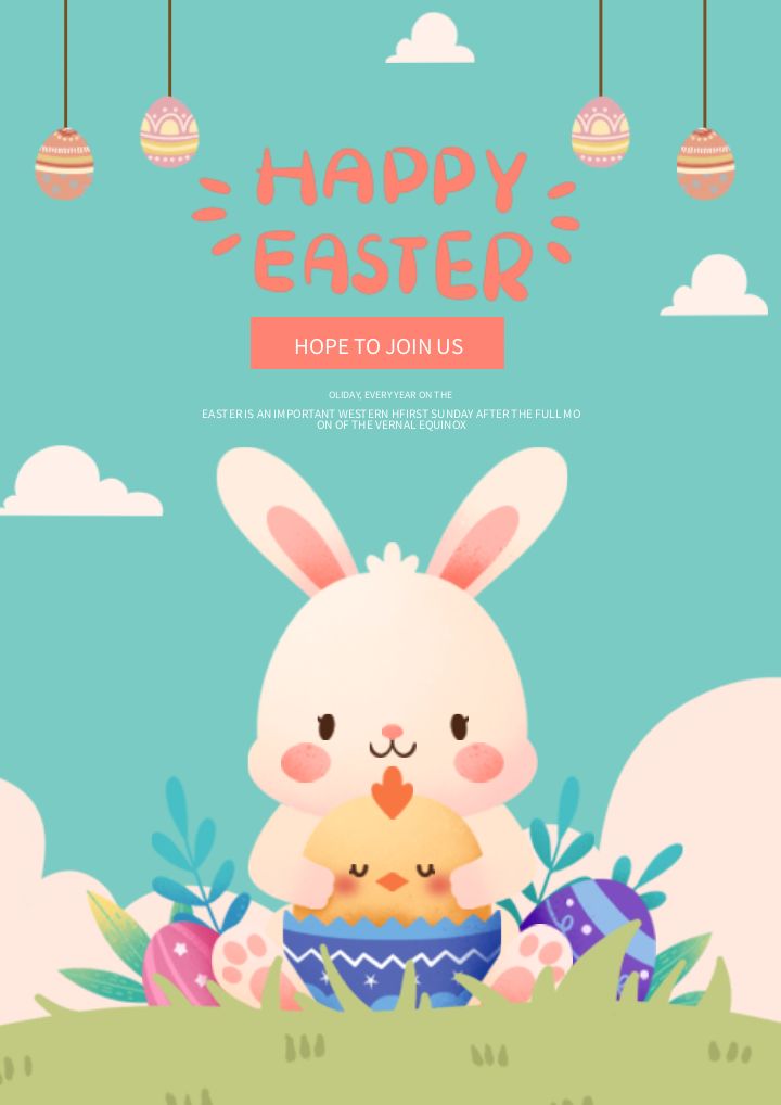 bluethemed easter vacation