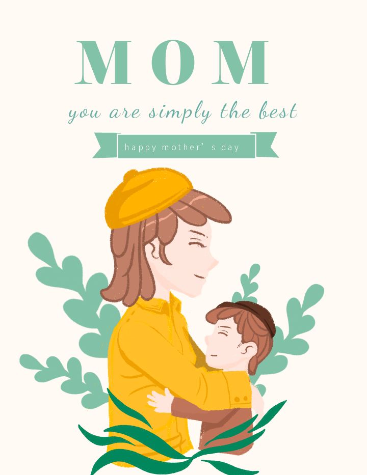 mother's day postcard celebration