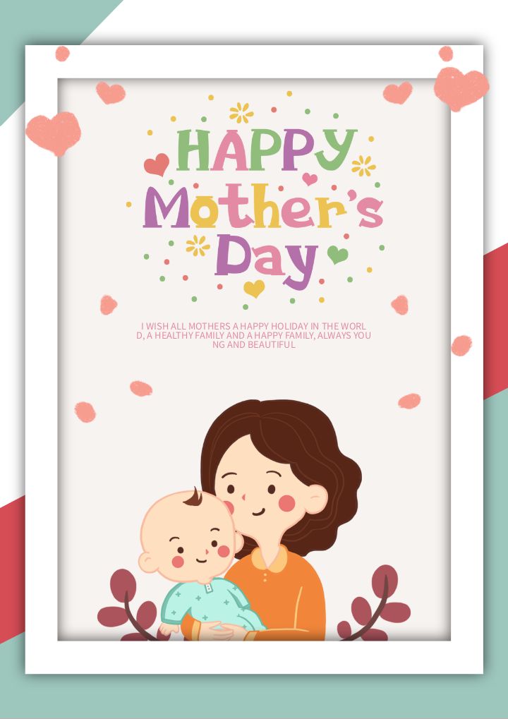 pink mother's day card