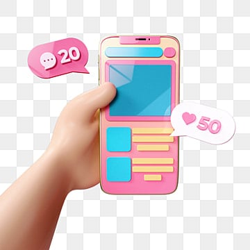 3d hand holding mobile phone social like element, Mobile Phone Clipart, Cell Phone social like 3d transparent png