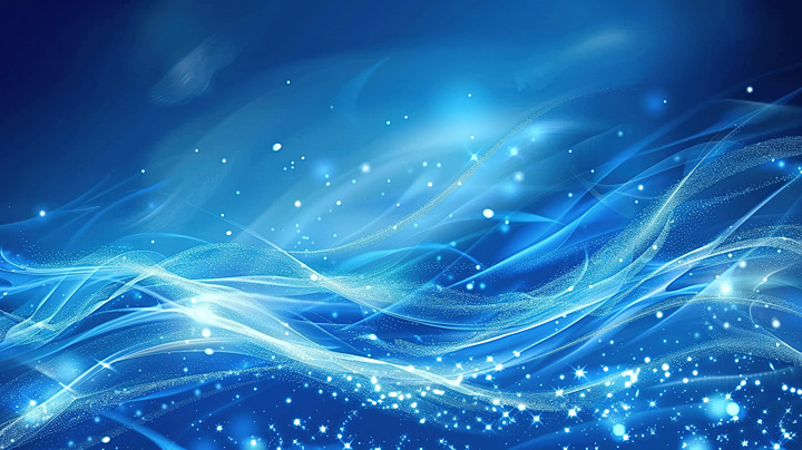 abstract blue background with smooth lines and light effects, Wave, Line, Background Background image