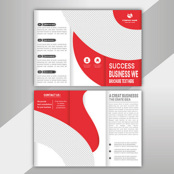 abstract flyer booklet annual trifold brochure template bifold vector Template