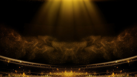 award ceremony black gold style background material, Award Background, Awards Party, Awards Ceremony Background image