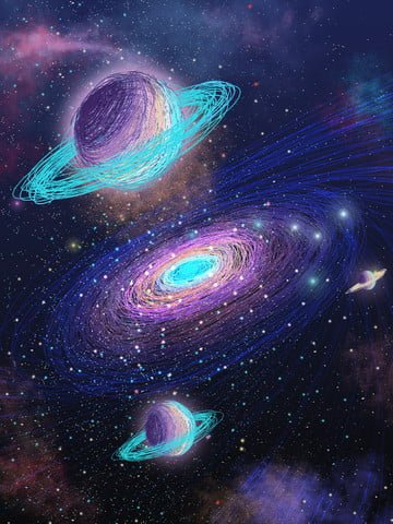coil impression starry dream space beautiful milky way healing illustration poster, Banner, Coil milky way hd transparent