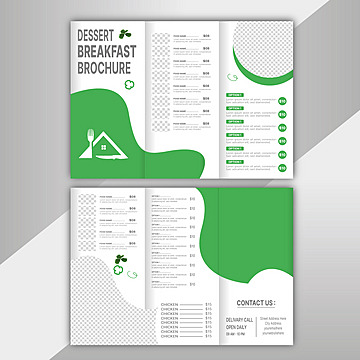 bistro delicious restaurant template food trifold burger vector Template