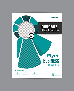 business flyer template design vector Template