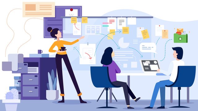 flat office business in a meeting, Business Office, Flat office meeting hd transparent