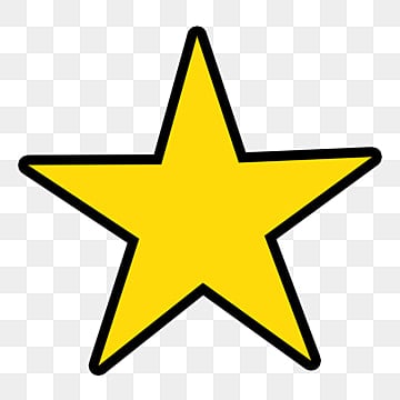 cartoon black bordered stars clipart star clipart hand painted dark yellow png, Star Clipart, Hand Painted star border clipart transparent png hd