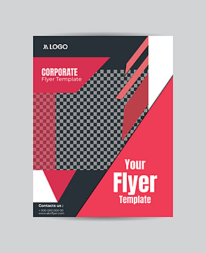 corporate business flyer template vector Template