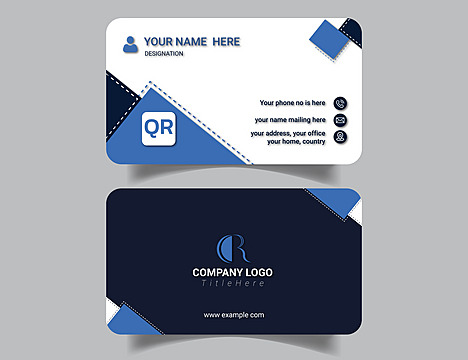 creative corporate business card design layout vector Template