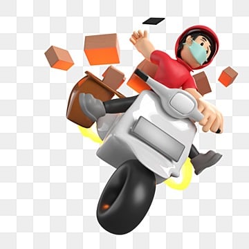 delivery man turbo extra fast scene illustration till fall, Courier, Delivery turbo man clipart hd png
