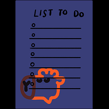 giraffe orange Template