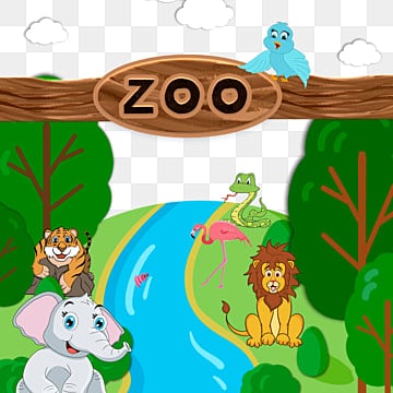 little animals beside the river in the zoo zoo clipart monkey lion png, Zoo Clipart, Monkey zoo animals png picture