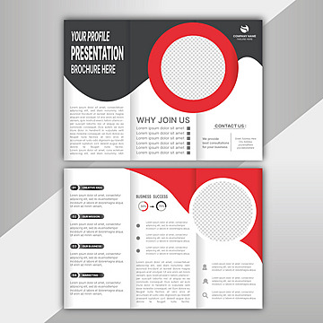 new creative business template document trifold informative corporate vector Template