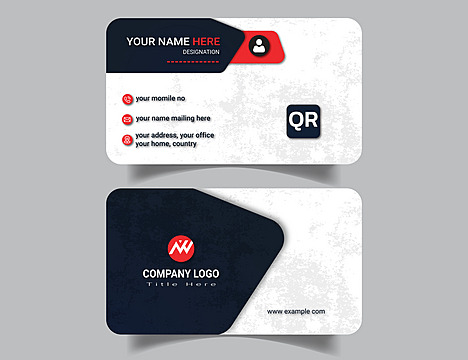 stylus corporate business card template design vector Template
