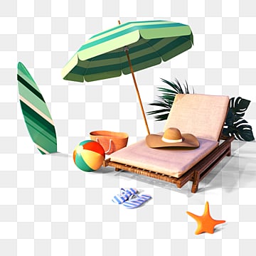 summer green beach items, Beach, Summer beach items hd transparent