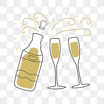 svg cartoon champagne element, Champagne Clipart, Svg champagne cartoon vector hd images