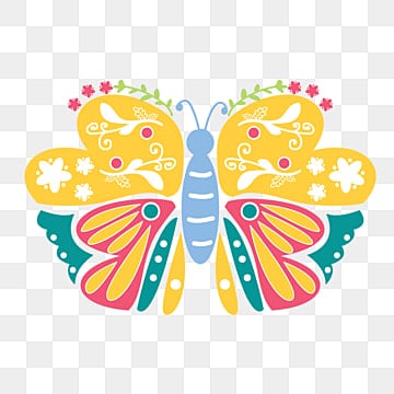svg color flower butterfly decorative pattern, Butterfly Clipart, Svg butterfly svg vector hd png images
