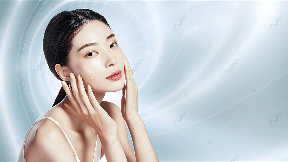 technology light effect beauty model cosmetics medical beauty plastic surgery skin care web banner advertising background, Cosmetic, Medicine, Makeups Background image