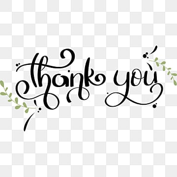thanks you vector text lettering handwritten with leaves, Thank You, Thank You Font, Lettering PNG and Vector
