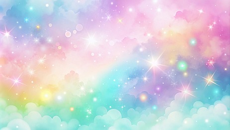 whimsical cotton candy clouds Background, Pastel, Colorful, Cloud Background image