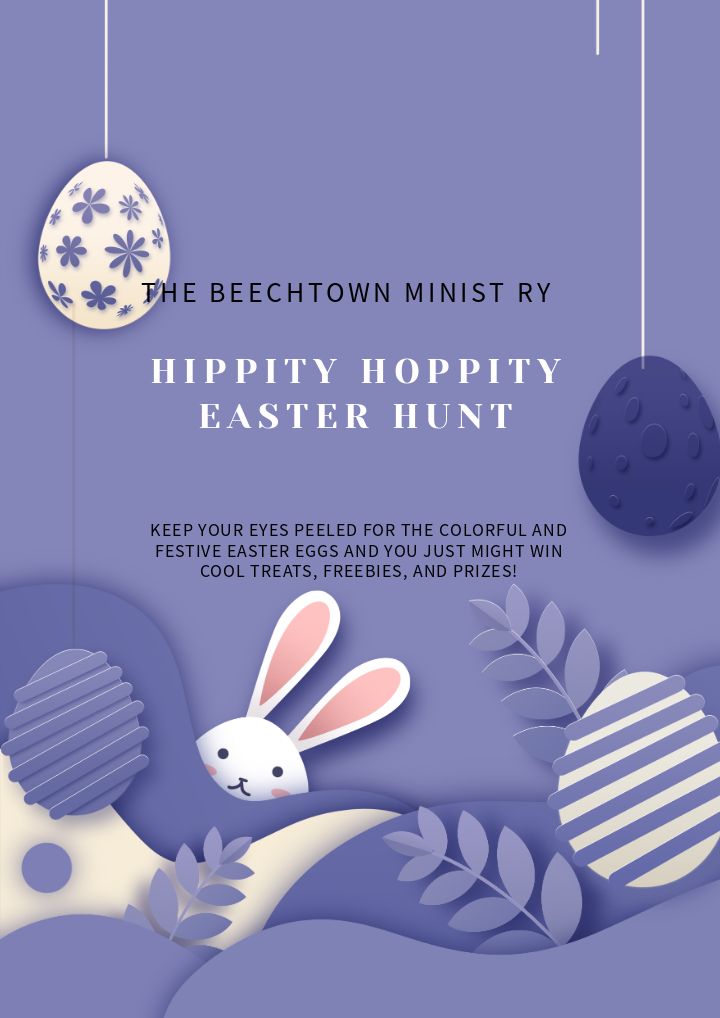 sleek easter promotion poster