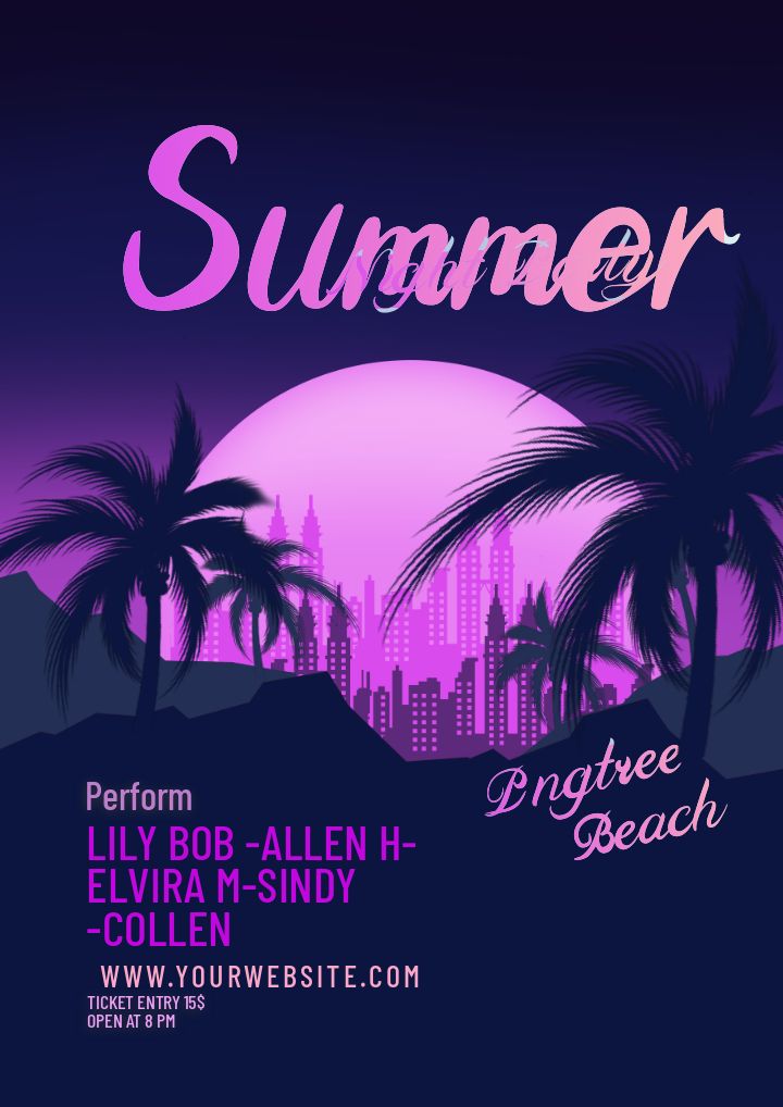 starry summer night party