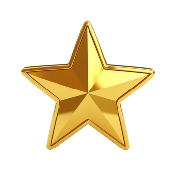 3d golden star review rate star 3d review png, Star, 3d, Review PNG Image and Clipart