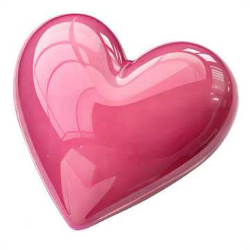 a 3d rendering of pink heart valentine pink heart love png, Valentine, Pink Heart, Love PNG Image and Clipart