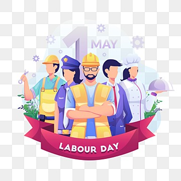 a group of people in different professions businessman chef policewoman construction workers celebrate labour day on 1th may vector illustration, Labour, Labor group construction workers vector hd png images