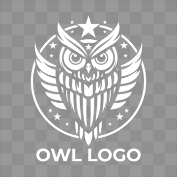 an owl logo with a star on it vector owl logo vector png, Owl, Logo, Vector PNG and Vector
