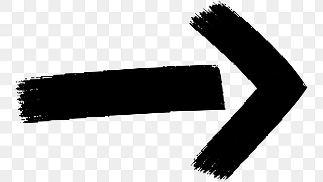 arrow shape black simple paint arrow black simple png, Arrow, Black simple arrow clipart hd png