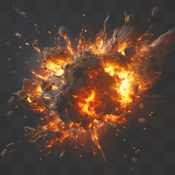 bomb explosion spark burning splash special effect decorative pattern explode flame gunpowder png, Explode, Flame, Gunpowder PNG and PSD