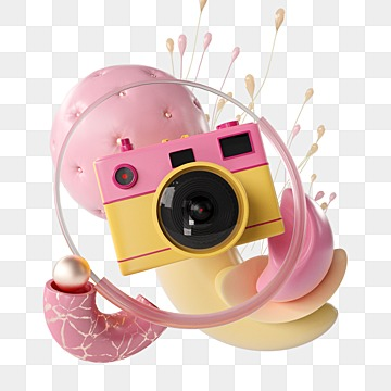 camera pink 3d stereoscopic abstract creativity, Camera, Pink stereoscopic 3d transparent png