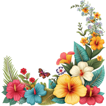cartoon flower corner border flower clipart border clipart cartoon clipart png, Flower Clipart, Border Clipart, Cartoon Clipart PNG Image and Clipart