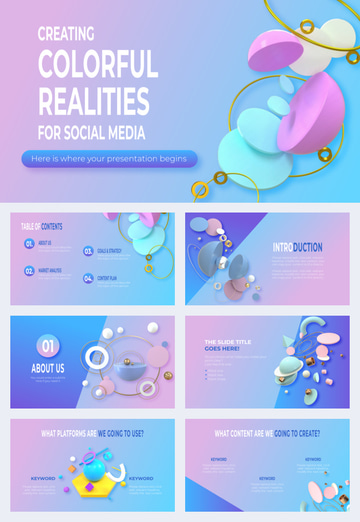creating colorful realities for social media presentation