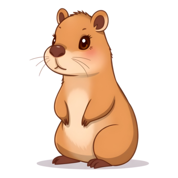 cute capybara illustration for wildlife and animal visuals, Capybara, Cute, Animal PNG Image and Clipart