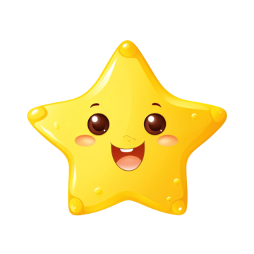 cute yellow star with eyes and mouth vector illustration isolated on white background star funny cartoon png, Star, Funny, Cartoon PNG Image and Clipart