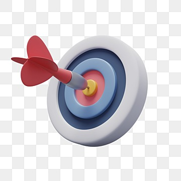 3d dart hitting on target at the center business and strategy concept, Dart, Target target hit clipart transparent png hd