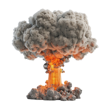 explosion from nuclear bomb a cloud in the shape of fire mushroom on transparent background explosion nuclear bomb fire mushroo png, Explosion, Nuclear Bomb, Fire Mushroo PNG Image and Clipart