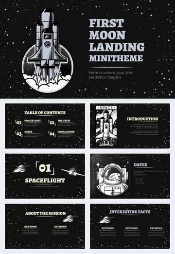 first moon landing minitheme presentation