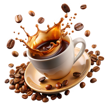 flying cup of coffee with splash and coffee mug clipart coffee cup png, Coffee Mug Clipart, Coffee, Cup PNG Image and Clipart
