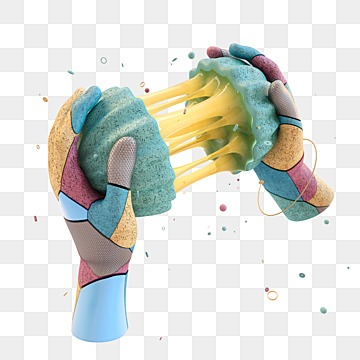 gesture color 3d stereo abstraction, Hand, Color stereo 3d transparent png