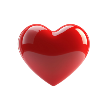 glossy red heart valentine s day symbol romantic love emblem shiny hyper realistic vibrant digital art valentine  s day symbol romantic love emblem glossy red heart png, Valentine  S Day Symbol, Romantic Love Emblem, Glossy Red Heart PNG Image and Clipart