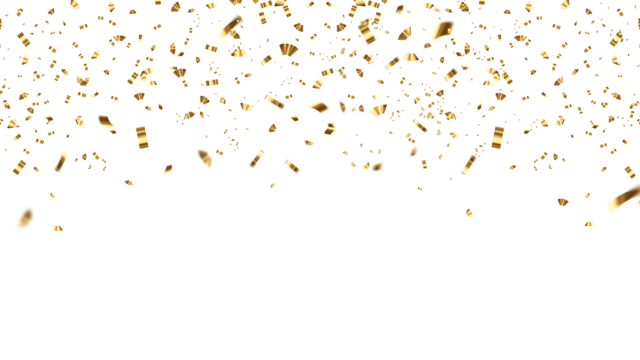 gold confetti celebration background carnival ribbons luxury greeting card vector illustration confetti celebration gold ribbons png, Confetti, Celebration, Gold Ribbons PNG and Vector