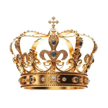 golden royal crown isolated on transparent background golden royal crown png, Golden, Royal, Crown PNG Image and Clipart