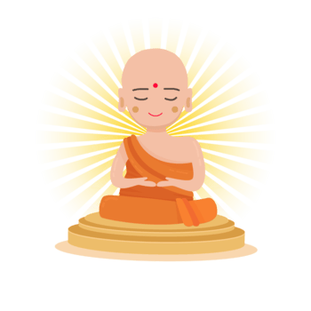 hand painted cartoon little buddhas birthday, Buddha Statue, Buddhism little buddha hd transparent