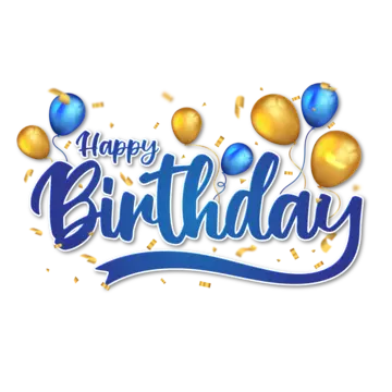 happy birthday celebration greeting card blue and golden typography vector happy birthday birthday birthday typography png, Happy Birthday, Birthday, Birthday Typography PNG and Vector