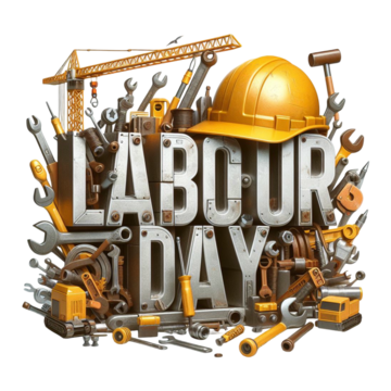 happy labor day text 3d, Labor Day, Happy Labor Day, Labor Day Text PNG Image and Clipart