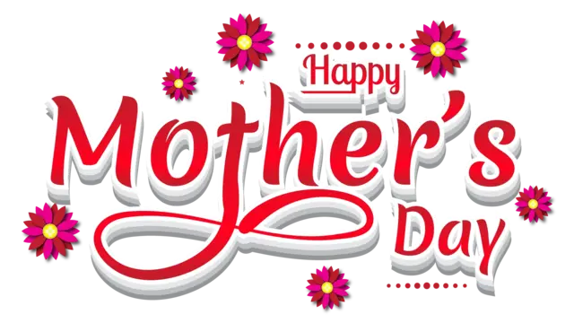 happy mother day holiday in flower hearts clipart vector, Flower Clipart, Hearts Clipart, Mother Clipart PNG and Vector